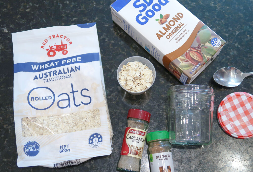 Overnight Oats ingredients
